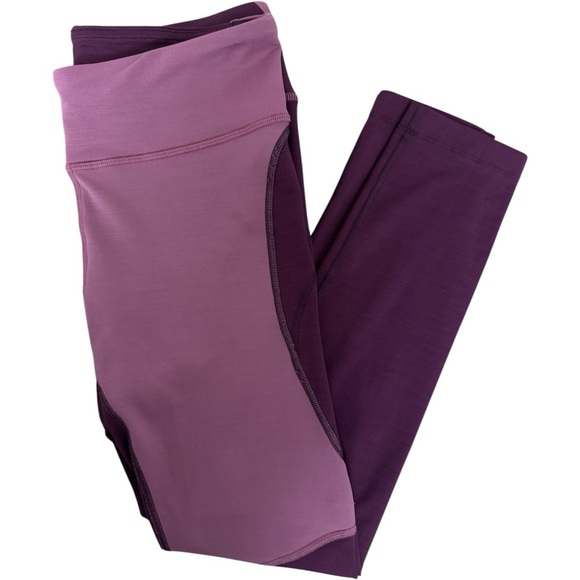 OUTDOOR VOICES Move Free 7/8 Legging Color Block Pinot Kalamata Yoga Pant Medium - Picture 5 of 5